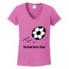 Ladies Heavy Cotton™ 100% Cotton V-Neck T-Shirt Thumbnail