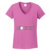 Ladies Heavy Cotton™ 100% Cotton V-Neck T-Shirt Thumbnail
