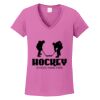 Ladies Heavy Cotton™ 100% Cotton V-Neck T-Shirt Thumbnail