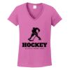 Ladies Heavy Cotton™ 100% Cotton V-Neck T-Shirt Thumbnail