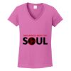 Ladies Heavy Cotton™ 100% Cotton V-Neck T-Shirt Thumbnail