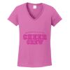 Ladies Heavy Cotton™ 100% Cotton V-Neck T-Shirt Thumbnail