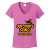 Ladies Heavy Cotton™ 100% Cotton V-Neck T-Shirt Thumbnail