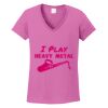 Ladies Heavy Cotton™ 100% Cotton V-Neck T-Shirt Thumbnail