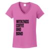 Ladies Heavy Cotton™ 100% Cotton V-Neck T-Shirt Thumbnail