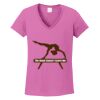 Ladies Heavy Cotton™ 100% Cotton V-Neck T-Shirt Thumbnail